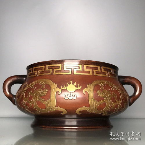 紫铜鎏金龙纹香炉 一件重器与文化艺术交流